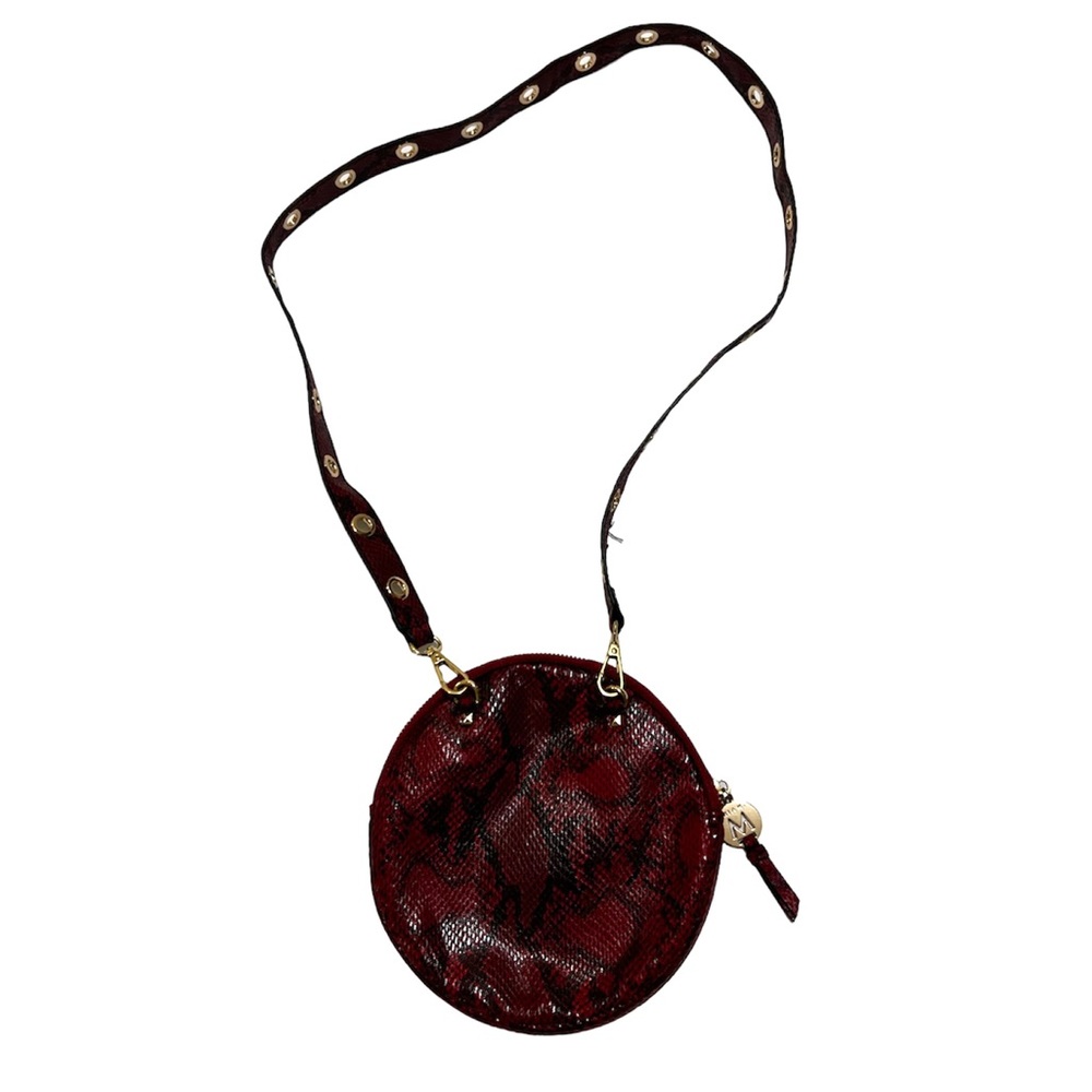 Red Snakeskin Purse Bag